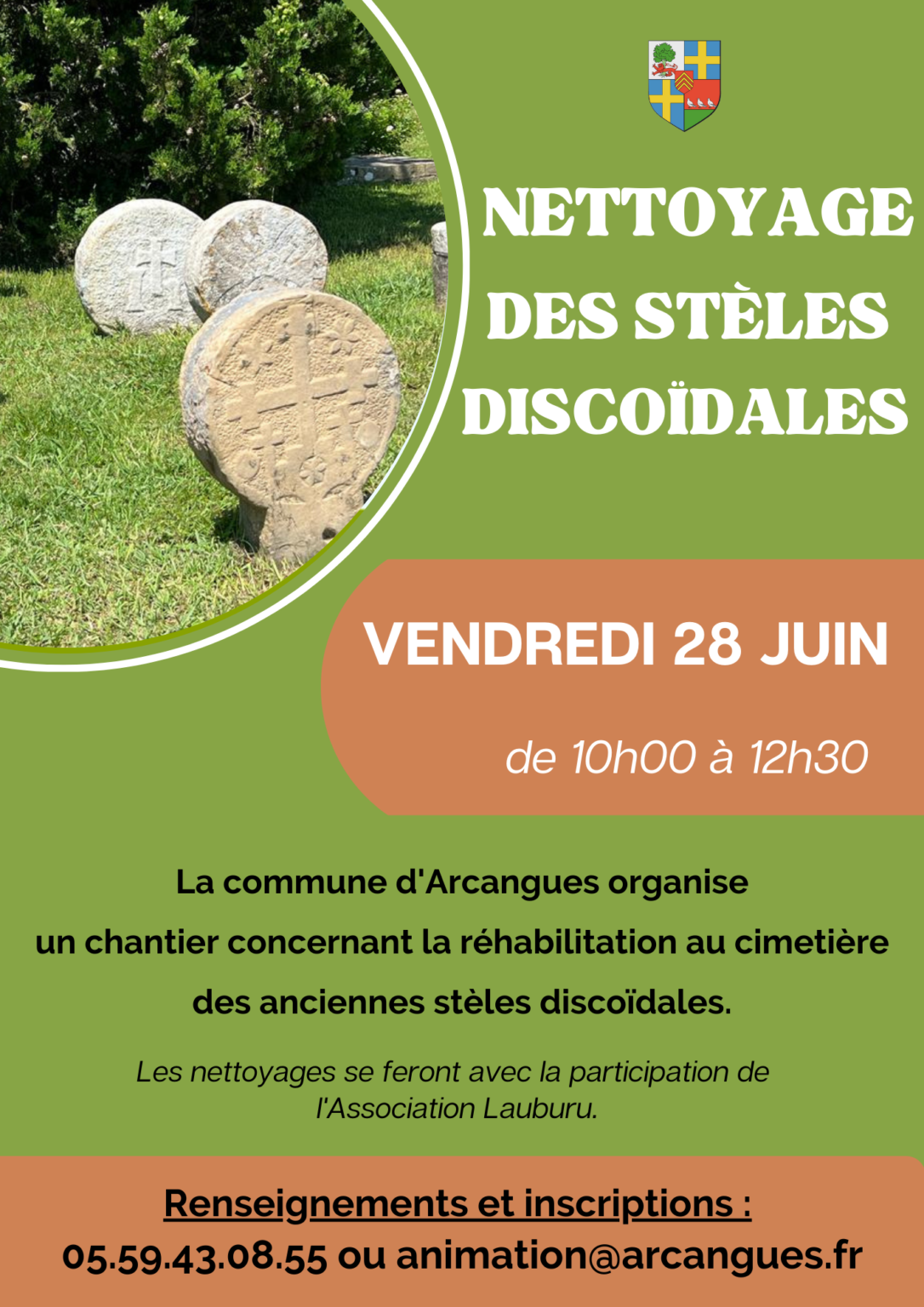 Affiche nettoyage stèles