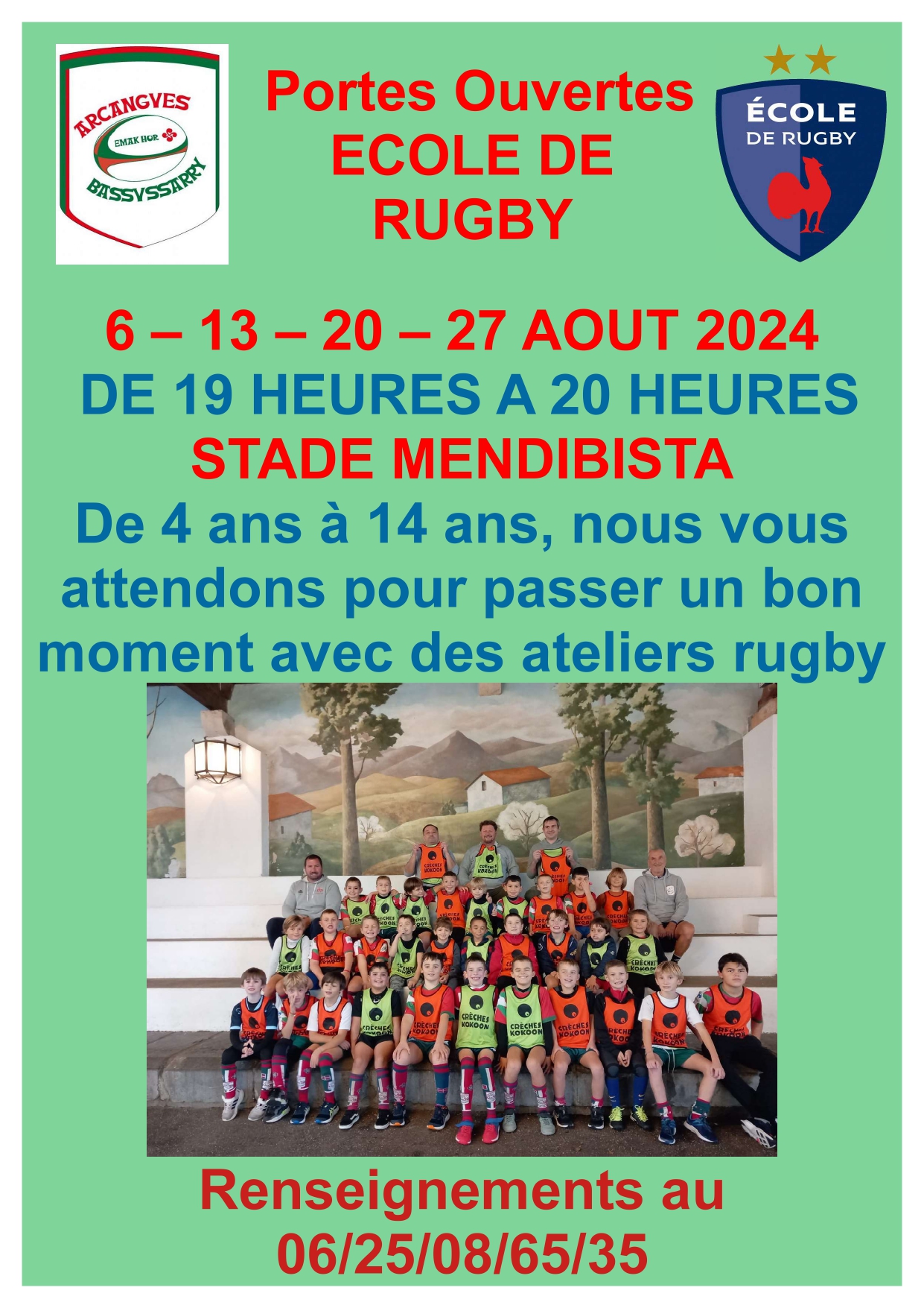 portes ouvertes Ecole Rugby